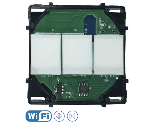 Сенсорный Wi-Fi модуль выключатель штор M-SK-W801C — 3 клавиши